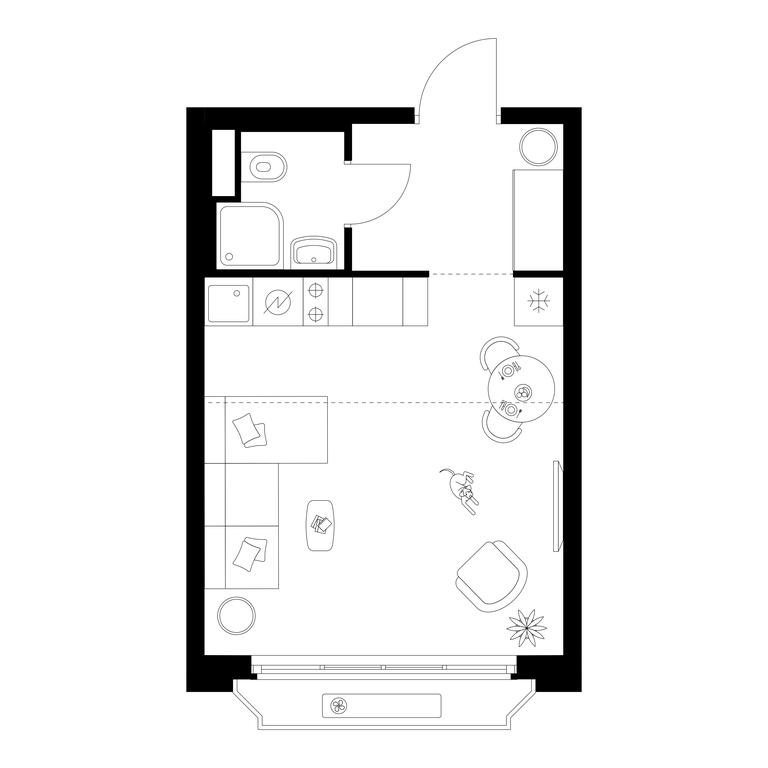 Apartment Sale, 26 sq. m. at Irtyshskiy Kvartal, 2nd Irtyshsky Drive, Moscow, Russia #2