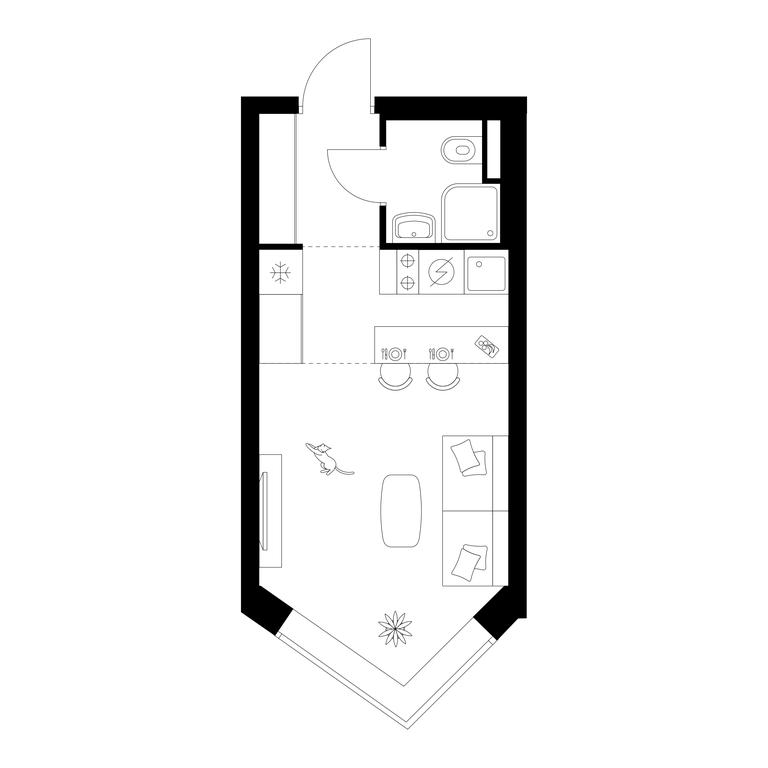 Apartment Sale, 22.7 sq. m. at Michurinskiy Park, Ozyornaya Street, 44А, Moscow, Russia #1 Apartment Sale, 22.7 sq. m. at Michurinskiy Park, Ozyornaya Street, 44А, Moscow, Russia #1