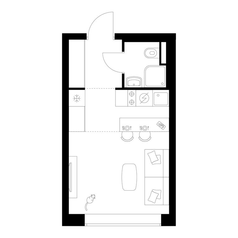 Apartment Sale, 22.3 sq. m. at Michurinskiy Park, Ozyornaya Street, 44А, Moscow, Russia #1 Apartment Sale, 22.3 sq. m. at Michurinskiy Park, Ozyornaya Street, 44А, Moscow, Russia #1