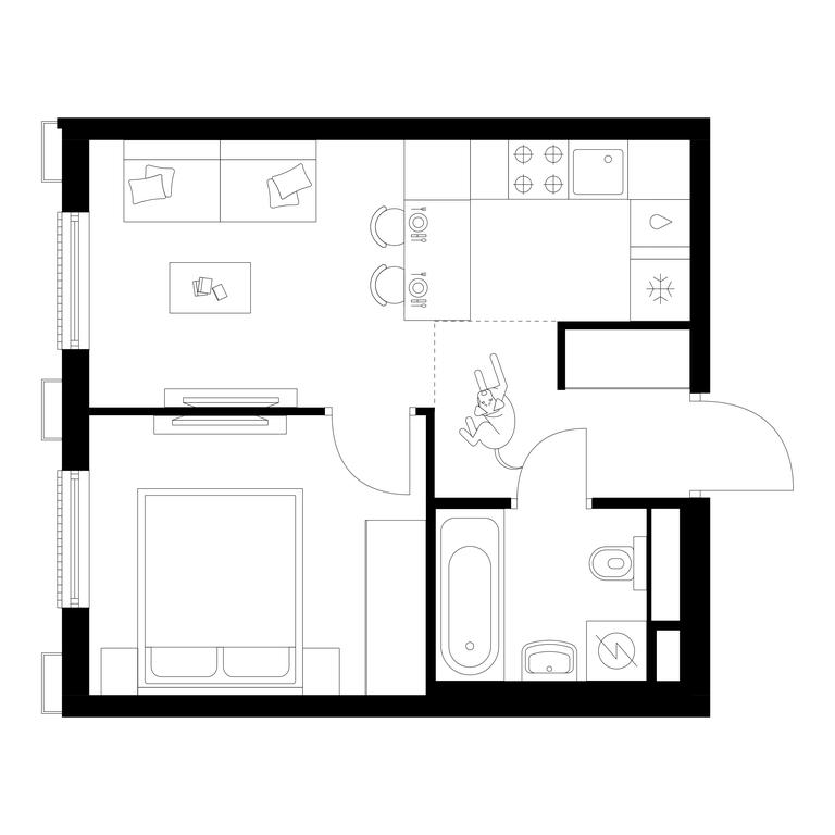 1-BD Apartment Sale, 30.5 sq. m. at Moskvoreche, Kotlyakovskaya Street, Moscow, Russia #1 1-BD Apartment Sale, 30.5 sq. m. at Moskvoreche, Kotlyakovskaya Street, Moscow, Russia #1