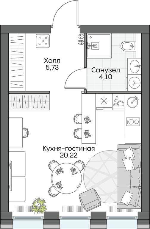 Apartment Sale, 29.86 sq. m. at Dom na naberezhnoy INSIDER (Insayder), Avtozavodskaya Street, Moscow, Russia #1 Apartment Sale, 29.86 sq. m. at Dom na naberezhnoy INSIDER (Insayder), Avtozavodskaya Street, Moscow, Russia #1