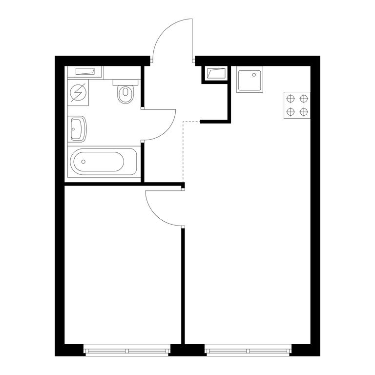 1-BD Apartment Sale, 32.9 sq. m. at Holland Park, Volokolamskoye Highway, 71/13к1, Moscow, Russia #1 1-BD Apartment Sale, 32.9 sq. m. at Holland Park, Volokolamskoye Highway, 71/13к1, Moscow, Russia #1