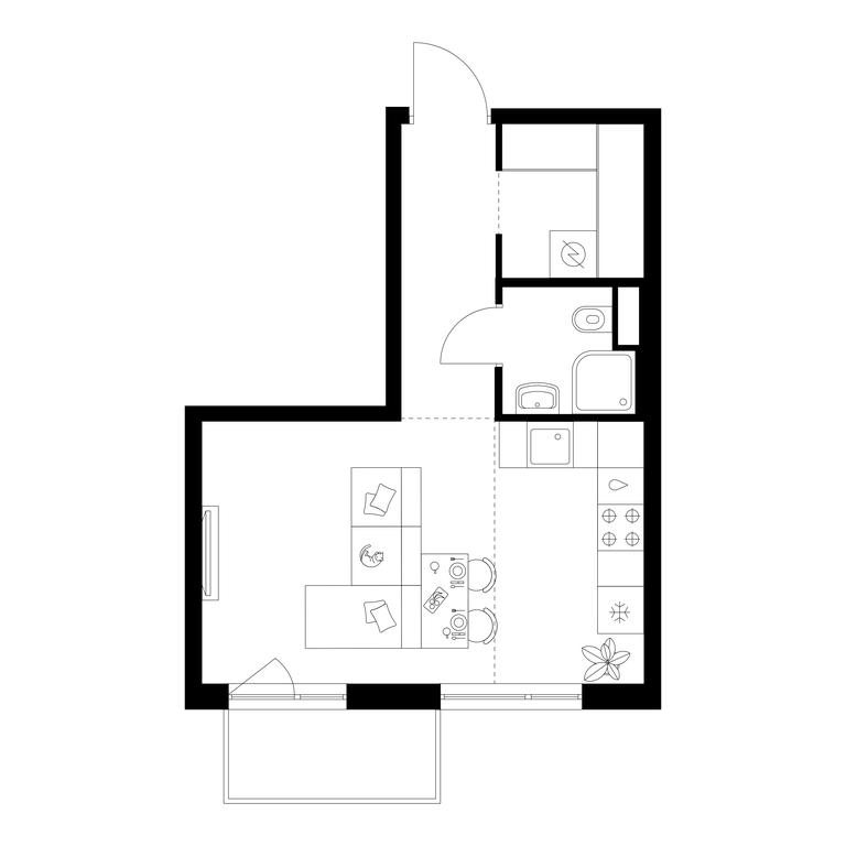 Apartment Sale, 29.8 sq. m. at Kavkazskiy Bulvar 51, Kavkazsky Boulevard, 51с3, Moscow, Russia #1