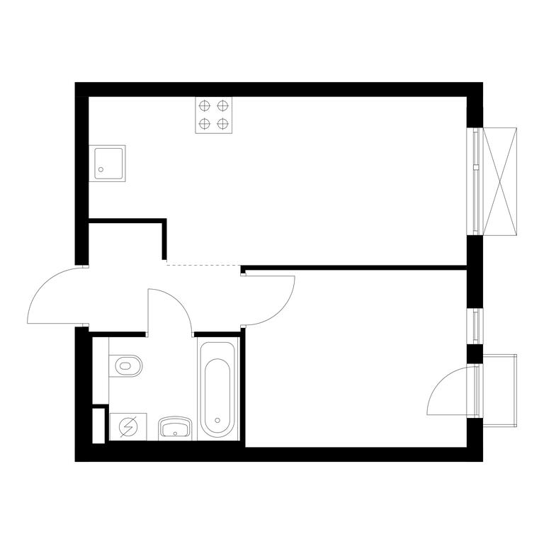 1-BD Apartment Sale, 34.6平方米 at Ilinskie Luga, Zapovednaya Street, 1, posyolok Ilyinskoye-Usovo, Krasnogorsk City District, Moscow Region, Russia #1 1-BD Apartment Sale, 34.6平方米 at Ilinskie Luga, Zapovednaya Street, 1, posyolok Ilyinskoye-Usovo, Krasnogorsk City District, Moscow Region, Russia #1