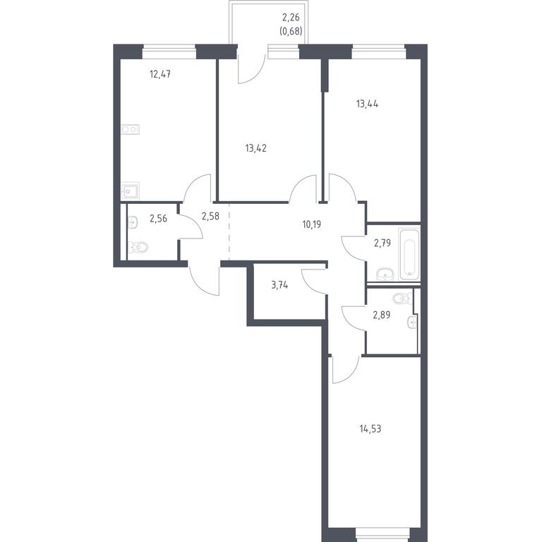 Продажа 2-комн. квартиры, 79,29 м² в ЖК «Егорово Парк», 1-й квартал, посёлок Жилино-1, городской округ Люберцы, Московская область, Россия #1 Продажа 2-комн. квартиры, 79,29 м² в ЖК «Егорово Парк», 1-й квартал, посёлок Жилино-1, городской округ Люберцы, Московская область, Россия #1