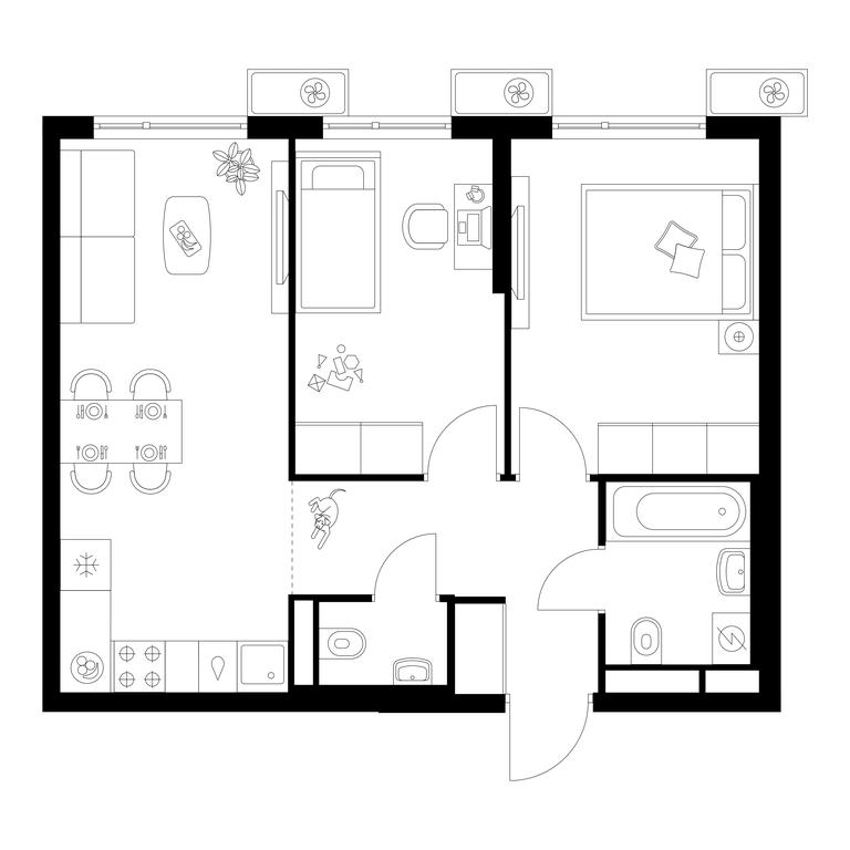 Продажа 2-комн. квартиры, 50,3 м² в ЖК «Белая Дача Парк», микрорайон Парковый, 1, Котельники, Московская область, Россия #1 Продажа 2-комн. квартиры, 50,3 м² в ЖК «Белая Дача Парк», микрорайон Парковый, 1, Котельники, Московская область, Россия #1