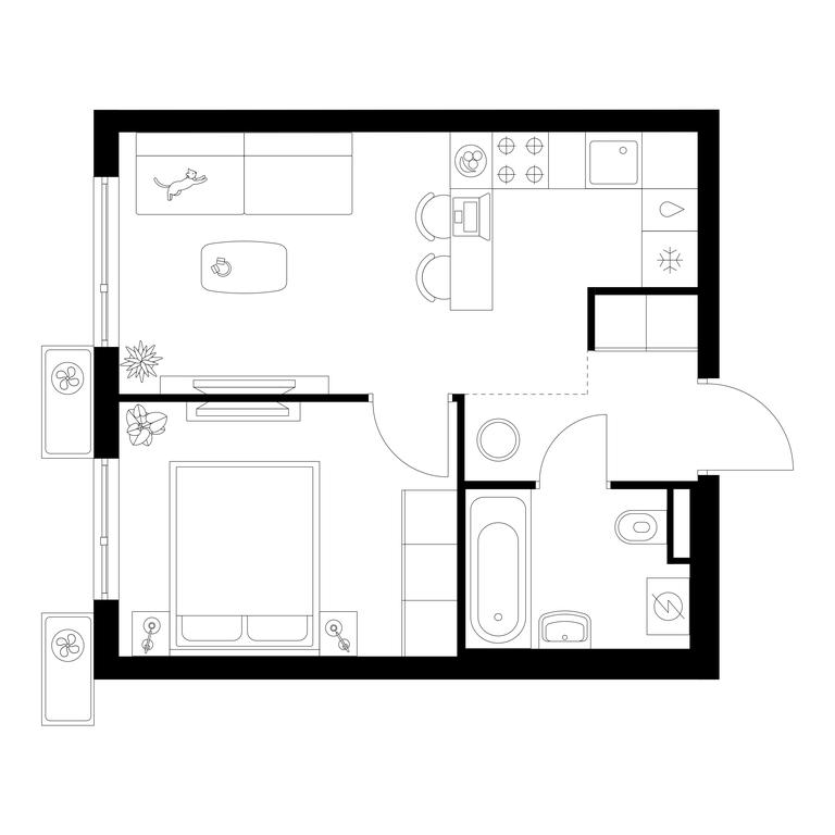 1-BD Apartment Sale, 33.2平方米 at Belaya Dacha Park, mikrorayon Parkovy, 1, Kotelniki, Moscow Region, Russia #1 1-BD Apartment Sale, 33.2平方米 at Belaya Dacha Park, mikrorayon Parkovy, 1, Kotelniki, Moscow Region, Russia #1