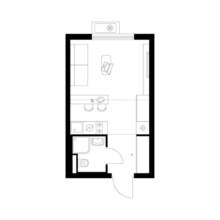 Apartment Sale, 21.7 sq. m. at Belaya Dacha Park, mikrorayon Parkovy, 1, Kotelniki, Moscow Region, Russia #1