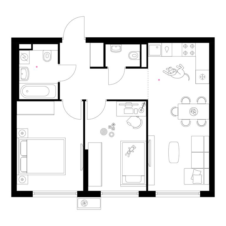 2-BD Apartment Sale, 51.8 sq. m. at Belaya Dacha Park, mikrorayon Parkovy, 1, Kotelniki, Moscow Region, Russia #1 2-BD Apartment Sale, 51.8 sq. m. at Belaya Dacha Park, mikrorayon Parkovy, 1, Kotelniki, Moscow Region, Russia #1