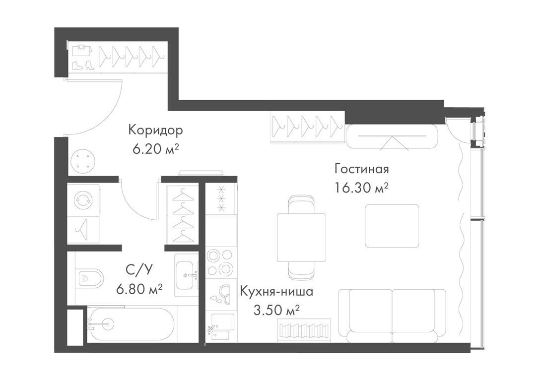 Apartment Sale, 32.8 sq. m. at Slava, Leningradskiy Avenue, 8с10, Moscow, Russia #2 Apartment Sale, 32.8 sq. m. at Slava, Leningradskiy Avenue, 8с10, Moscow, Russia #2