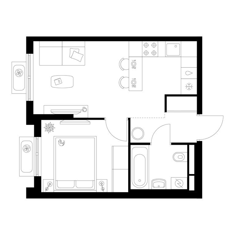 1-BD Apartment Sale, 33.16 sq. m. at Ilinskie Luga, Zapovednaya Street, 1, posyolok Ilyinskoye-Usovo, Krasnogorsk City District, Moscow Region, Russia #1 1-BD Apartment Sale, 33.16 sq. m. at Ilinskie Luga, Zapovednaya Street, 1, posyolok Ilyinskoye-Usovo, Krasnogorsk City District, Moscow Region, Russia #1