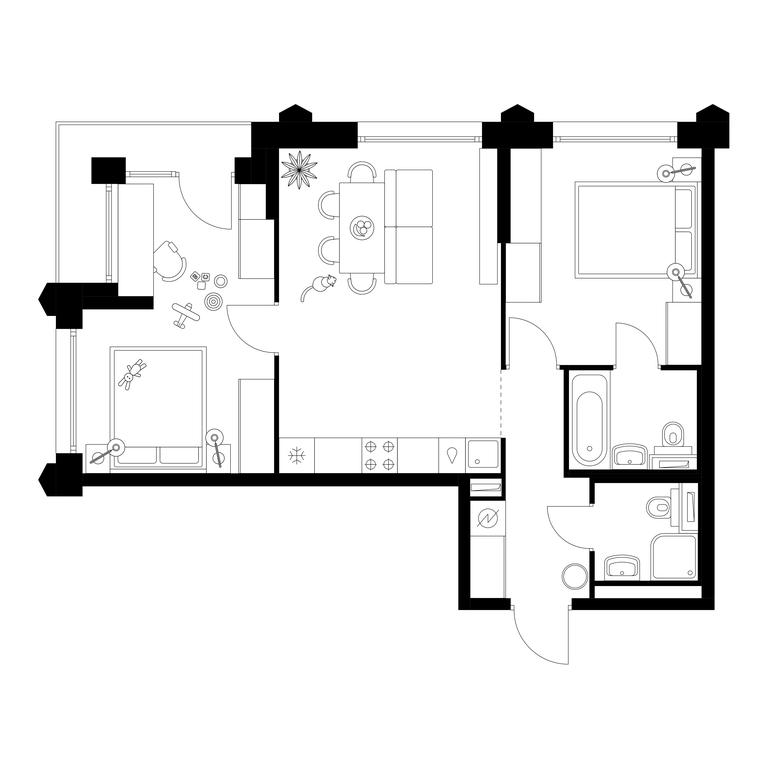 2-BD Apartment Sale, 59.4 sq. m. at Businovskiy Park, Izhorskaya Street, 6с5, Moscow, Russia #1 2-BD Apartment Sale, 59.4 sq. m. at Businovskiy Park, Izhorskaya Street, 6с5, Moscow, Russia #1