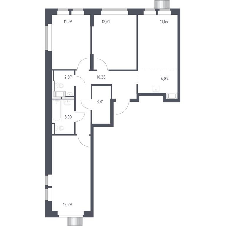 2-BD Apartment Sale, 75.98平方米 at Bolshoe Putilkovo, Prostornaya ulitsa, 1, Putilkovo Village, Krasnogorsk City District, Moscow Region, Russia #1 2-BD Apartment Sale, 75.98平方米 at Bolshoe Putilkovo, Prostornaya ulitsa, 1, Putilkovo Village, Krasnogorsk City District, Moscow Region, Russia #1
