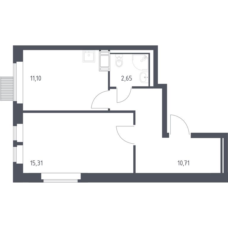 Apartment Sale, 39.77 sq. m. at Bolshoe Putilkovo, Prostornaya ulitsa, 1, Putilkovo Village, Krasnogorsk City District, Moscow Region, Russia #1 Apartment Sale, 39.77 sq. m. at Bolshoe Putilkovo, Prostornaya ulitsa, 1, Putilkovo Village, Krasnogorsk City District, Moscow Region, Russia #1
