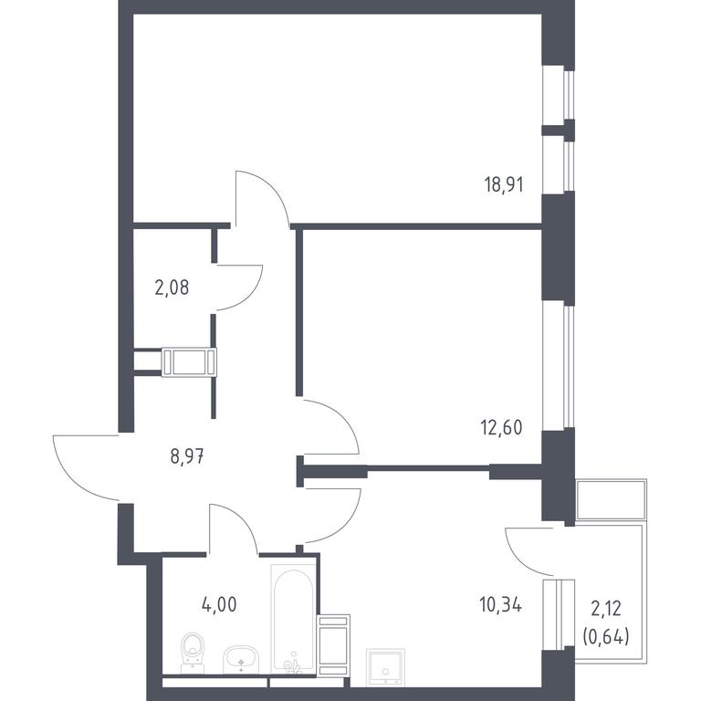 1-BD Apartment Sale, 57.54 sq. m. at Bolshoe Putilkovo, Prostornaya ulitsa, 1, Putilkovo Village, Krasnogorsk City District, Moscow Region, Russia #1 1-BD Apartment Sale, 57.54 sq. m. at Bolshoe Putilkovo, Prostornaya ulitsa, 1, Putilkovo Village, Krasnogorsk City District, Moscow Region, Russia #1