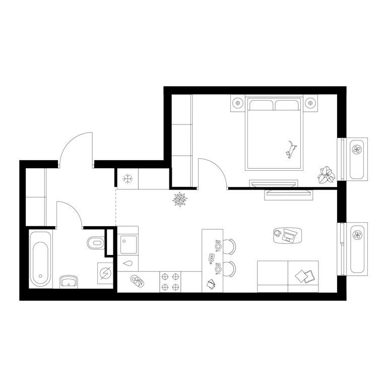 Продажа 1-комн. квартиры, 39,3 м² в ЖК «Саларьево парк», Саларьевская улица, 8к1, поселение Московский, Москва, Россия #1
