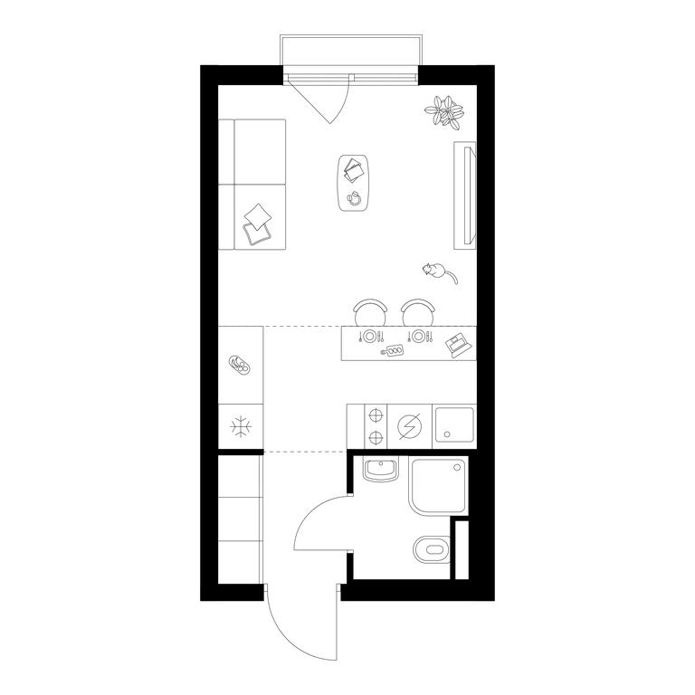 Apartment Sale, 22.4 sq. m. at Salarevo Park, Salaryevskaya Street, 8к1, Moskovskiy Settlement, Moscow, Russia #1