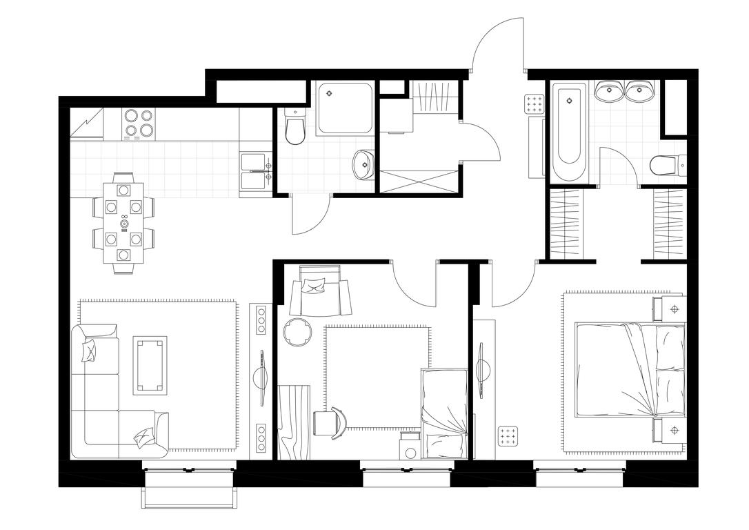 2-BD Apartment Sale, 68.6 sq. m. at Rezidentsii Skolkovo, Kashtanovaya ulitsa, 1, rabochiy posyolok Zarechye, Odintsovskiy City District, Moscow Region, Russia #1 2-BD Apartment Sale, 68.6 sq. m. at Rezidentsii Skolkovo, Kashtanovaya ulitsa, 1, rabochiy posyolok Zarechye, Odintsovskiy City District, Moscow Region, Russia #1