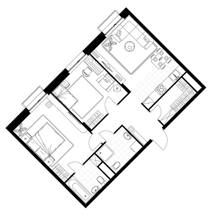 2-BD Apartment Sale, 69平方米 at Rezidentsii Skolkovo, Kashtanovaya ulitsa, 1, rabochiy posyolok Zarechye, Odintsovskiy City District, Moscow Region, Russia #1 2-BD Apartment Sale, 69平方米 at Rezidentsii Skolkovo, Kashtanovaya ulitsa, 1, rabochiy posyolok Zarechye, Odintsovskiy City District, Moscow Region, Russia #1