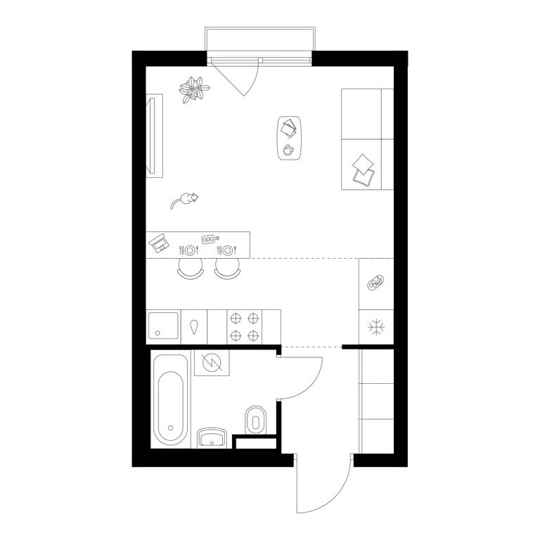 Продажа квартиры, 27,6 м² в ЖК «Саларьево парк», Саларьевская улица, 8к1, поселение Московский, Москва, Россия #1
