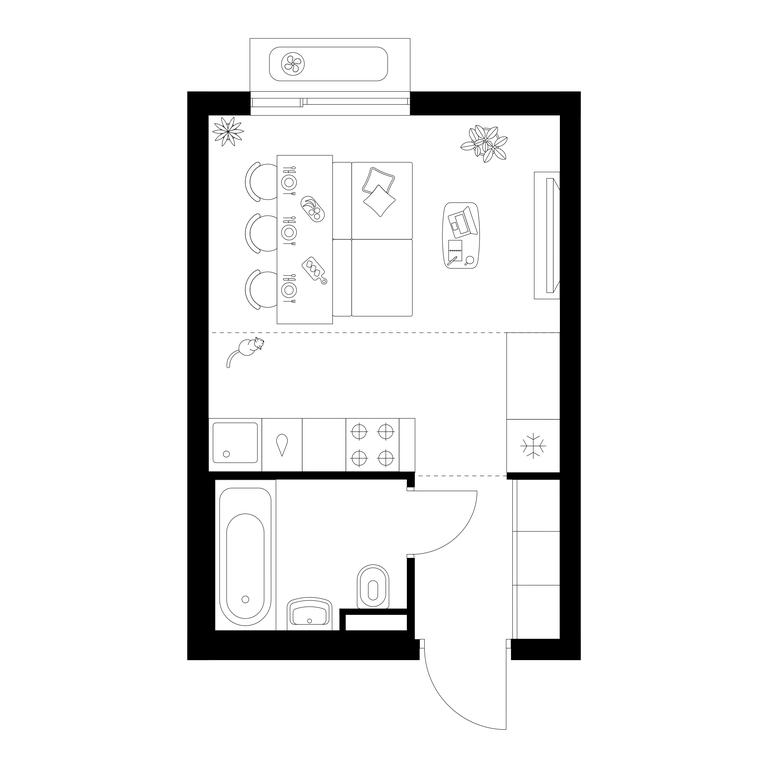 Apartment Sale, 22.5 sq. m. at Salarevo Park, Salaryevskaya Street, 8к1, Moskovskiy Settlement, Moscow, Russia #1