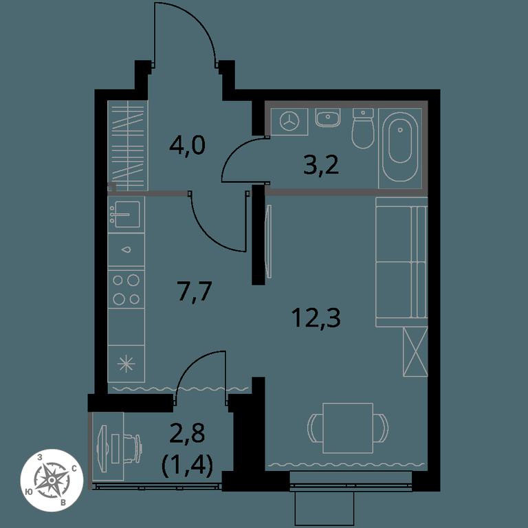 Apartment Sale, 28.6 sq. m. at Pervy Yuzhny, zhiloy kompleks Pervy Yuzhny, Leninskiy City District, Moscow Region, Russia #1 Apartment Sale, 28.6 sq. m. at Pervy Yuzhny, zhiloy kompleks Pervy Yuzhny, Leninskiy City District, Moscow Region, Russia #1