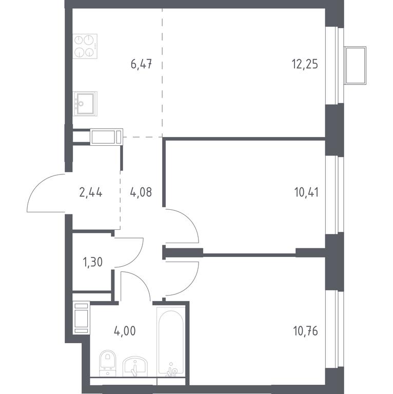 1-BD Apartment Sale, 51.1 sq. m. at Pribrezhnyi Park, Pribrezhniy Park Residential Complex, Village of Yam, Domodedovo City District, Moscow Region, Russia #1 1-BD Apartment Sale, 51.1 sq. m. at Pribrezhnyi Park, Pribrezhniy Park Residential Complex, Village of Yam, Domodedovo City District, Moscow Region, Russia #1
