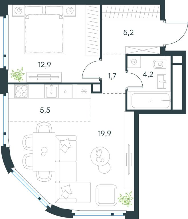 Продажа 1-комн. квартиры, 49,4 м² в ЖК «Левел Нижегородская», Перовское шоссе, 21с1, Москва, Россия #1 Продажа 1-комн. квартиры, 49,4 м² в ЖК «Левел Нижегородская», Перовское шоссе, 21с1, Москва, Россия #1