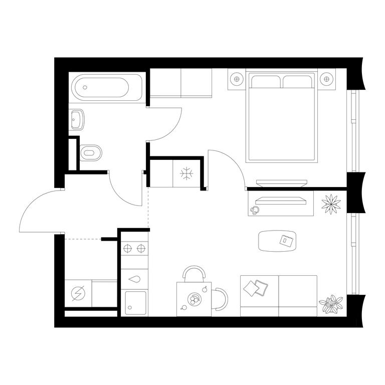 1-BD Apartment Sale, 32 sq. m. at Ilinskie Luga, Zapovednaya Street, 1, posyolok Ilyinskoye-Usovo, Krasnogorsk City District, Moscow Region, Russia #1 1-BD Apartment Sale, 32 sq. m. at Ilinskie Luga, Zapovednaya Street, 1, posyolok Ilyinskoye-Usovo, Krasnogorsk City District, Moscow Region, Russia #1