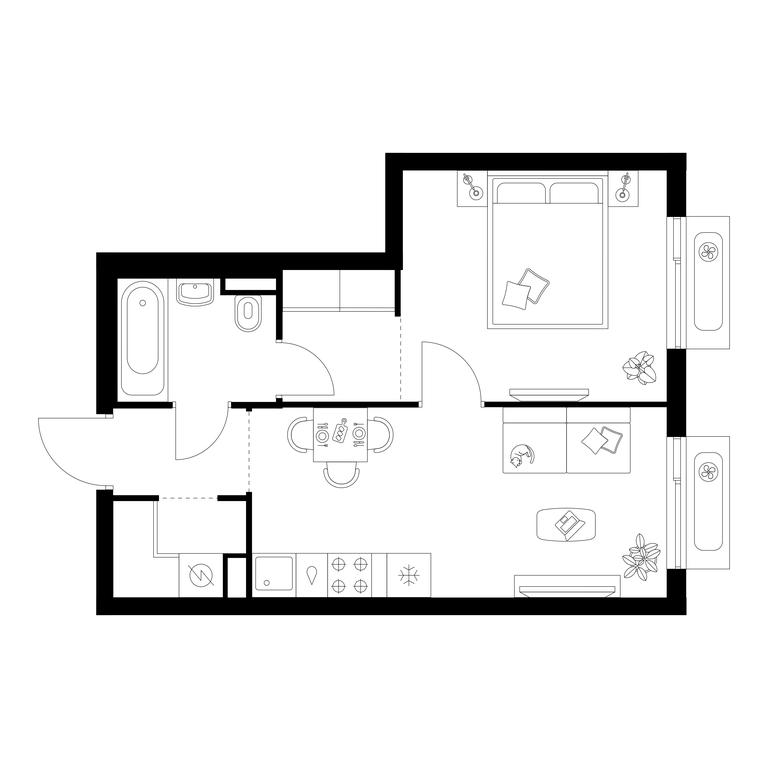 1-BD Apartment Sale, 36.8 sq. m. at Salarevo Park, Salaryevskaya Street, 8к1, Moskovskiy Settlement, Moscow, Russia #1 1-BD Apartment Sale, 36.8 sq. m. at Salarevo Park, Salaryevskaya Street, 8к1, Moskovskiy Settlement, Moscow, Russia #1