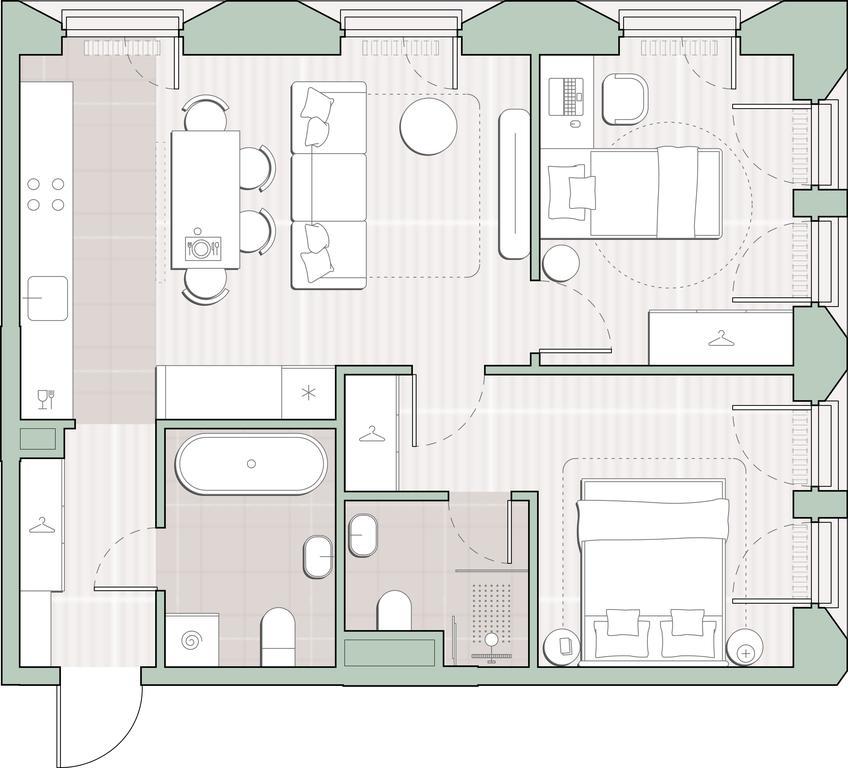 2-BD Apartment Sale, 57.4平方米 at Sreda na Lobachevskogo, Ochakovskoye Highway, Moscow, Russia #1 2-BD Apartment Sale, 57.4平方米 at Sreda na Lobachevskogo, Ochakovskoye Highway, Moscow, Russia #1