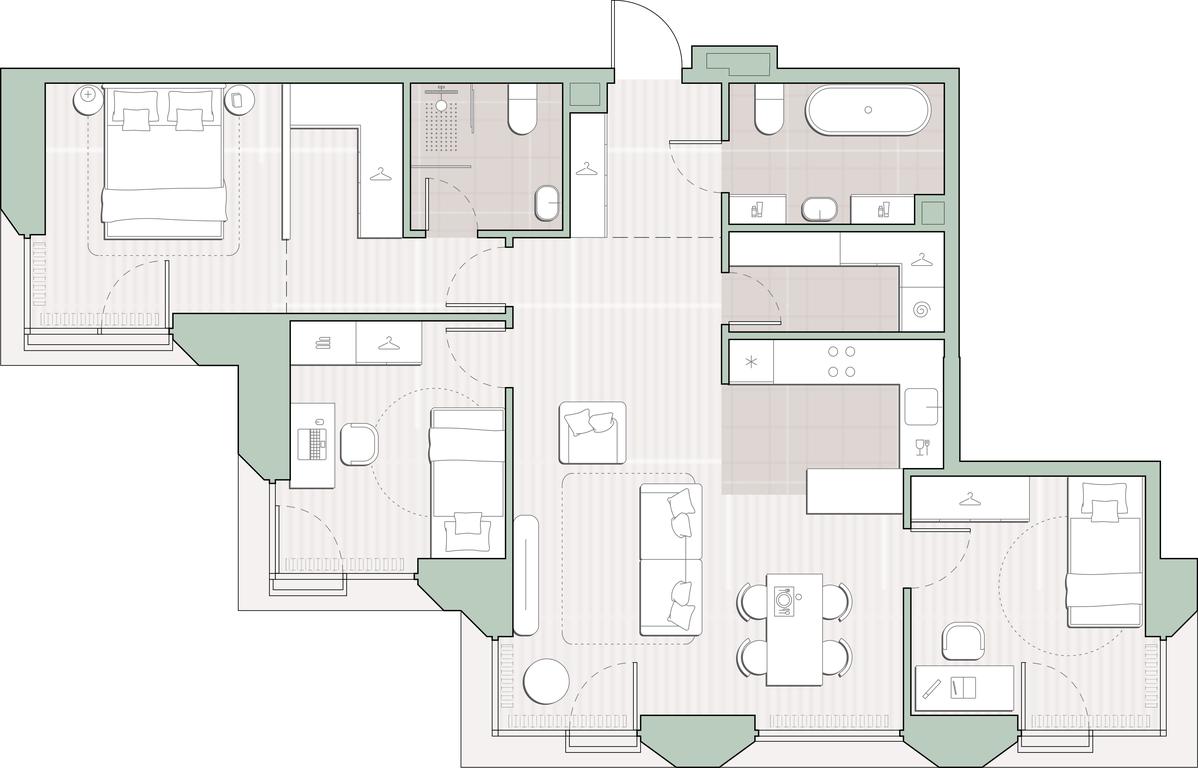 3-BD Apartment Sale, 87.1平方米 at Sreda na Lobachevskogo, Ochakovskoye Highway, Moscow, Russia #1 3-BD Apartment Sale, 87.1平方米 at Sreda na Lobachevskogo, Ochakovskoye Highway, Moscow, Russia #1