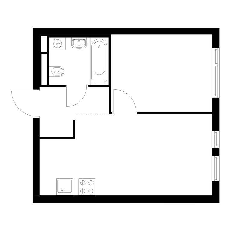 1-BD Apartment Sale, 34.5平方米 at Ilinskie Luga, Zapovednaya Street, 1, posyolok Ilyinskoye-Usovo, Krasnogorsk City District, Moscow Region, Russia #1 1-BD Apartment Sale, 34.5平方米 at Ilinskie Luga, Zapovednaya Street, 1, posyolok Ilyinskoye-Usovo, Krasnogorsk City District, Moscow Region, Russia #1