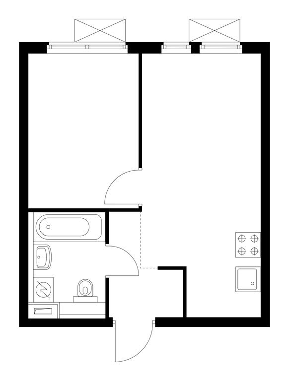 1-BD Apartment Sale, 31.8 sq. m. at Vtoroy Nagatinskiy, 2nd Nagatinsky Drive, 2к1, Moscow, Russia #1 1-BD Apartment Sale, 31.8 sq. m. at Vtoroy Nagatinskiy, 2nd Nagatinsky Drive, 2к1, Moscow, Russia #1