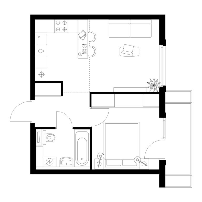 1-BD Apartment Sale, 37.7 sq. m. at Businovskiy Park, Izhorskaya Street, 6с5, Moscow, Russia #1 1-BD Apartment Sale, 37.7 sq. m. at Businovskiy Park, Izhorskaya Street, 6с5, Moscow, Russia #1
