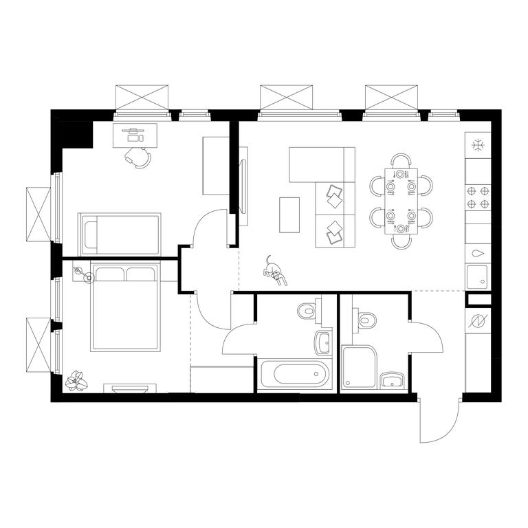 Продажа 2-комн. квартиры, 57,2 м² в ЖК «Ярославский квартал», Ярославский проезд, 116, Королёв, Московская область, Россия #1 Продажа 2-комн. квартиры, 57,2 м² в ЖК «Ярославский квартал», Ярославский проезд, 116, Королёв, Московская область, Россия #1