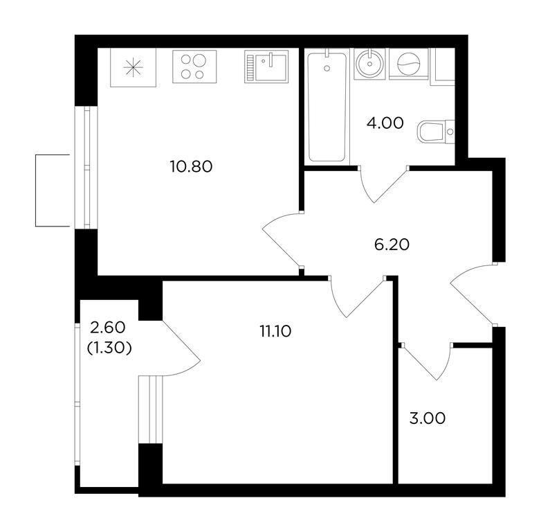 1-BD Apartment Sale, 36.5 sq. m. at Milovidnoe, zhiloy kompleks Milovidnoye, Settlement of Razvilka, Leninskiy City District, Moscow Region, Russia #1 1-BD Apartment Sale, 36.5 sq. m. at Milovidnoe, zhiloy kompleks Milovidnoye, Settlement of Razvilka, Leninskiy City District, Moscow Region, Russia #1