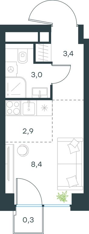 Apartment Sale, 18 sq. m. at Level Zvenigorodskaya, 3rd Silikatny Drive, 6к1, Moscow, Russia #1 Apartment Sale, 18 sq. m. at Level Zvenigorodskaya, 3rd Silikatny Drive, 6к1, Moscow, Russia #1