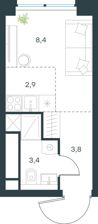 Apartment Sale, 18.5 sq. m. at Level Zvenigorodskaya, 3rd Silikatny Drive, 6к1, Moscow, Russia #1 Apartment Sale, 18.5 sq. m. at Level Zvenigorodskaya, 3rd Silikatny Drive, 6к1, Moscow, Russia #1