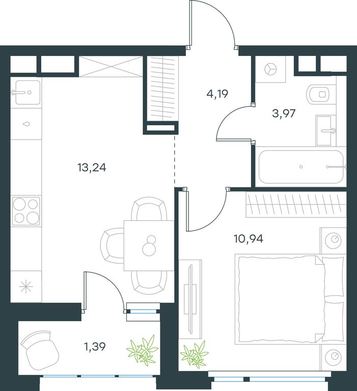 Apartment Sale, 33.7 sq. m. at Gorod V lesu, Gorod V Lesu Residential Complex, Village of Otradnoye, Krasnogorsk Urban District, Moscow Region, Russia #1 Apartment Sale, 33.7 sq. m. at Gorod V lesu, Gorod V Lesu Residential Complex, Village of Otradnoye, Krasnogorsk Urban District, Moscow Region, Russia #1