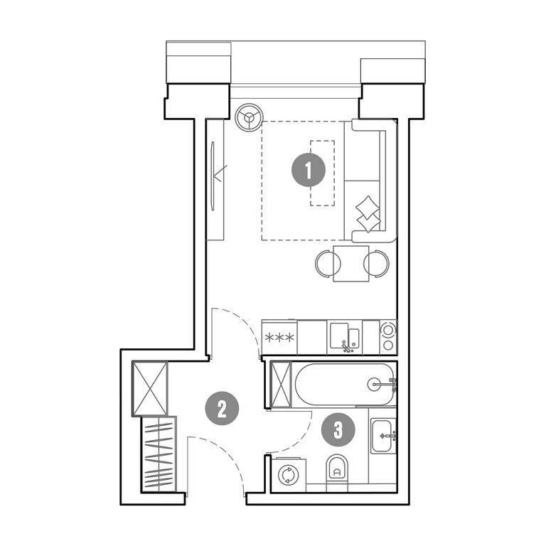 Apartment Sale, 23.6 sq. m. at Mirapolis, Mira Avenue, 222Ас9, Moscow, Russia #1 Apartment Sale, 23.6 sq. m. at Mirapolis, Mira Avenue, 222Ас9, Moscow, Russia #1