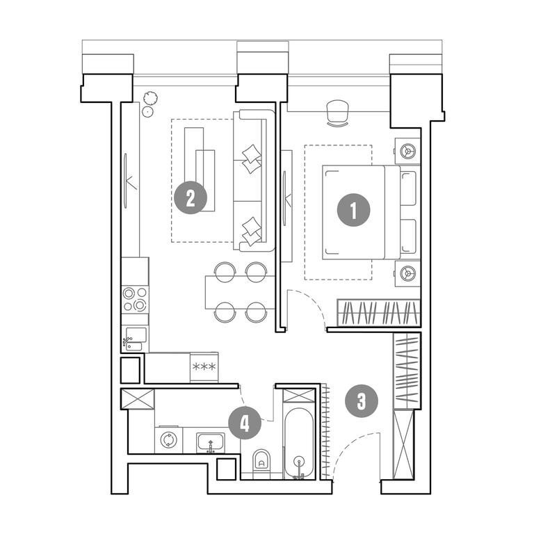 1-BD Apartment Sale, 49.6 sq. m. at Mirapolis, Mira Avenue, 222Ас9, Moscow, Russia #1 1-BD Apartment Sale, 49.6 sq. m. at Mirapolis, Mira Avenue, 222Ас9, Moscow, Russia #1