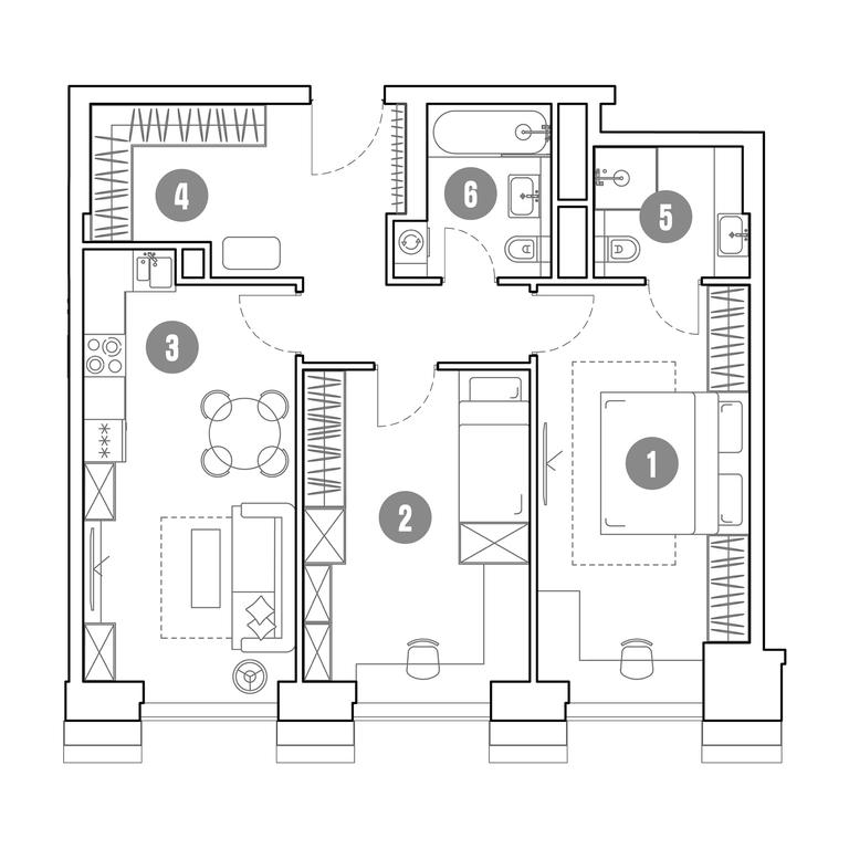1-BD Apartment Sale, 72.7 sq. m. at Mirapolis, Mira Avenue, 222Ас9, Moscow, Russia #1 1-BD Apartment Sale, 72.7 sq. m. at Mirapolis, Mira Avenue, 222Ас9, Moscow, Russia #1