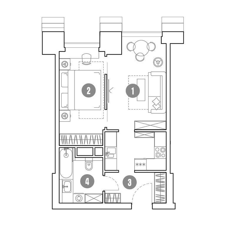 1-BD Apartment Sale, 41.1平方米 at Mirapolis, Mira Avenue, 222Ас9, Moscow, Russia #1 1-BD Apartment Sale, 41.1平方米 at Mirapolis, Mira Avenue, 222Ас9, Moscow, Russia #1