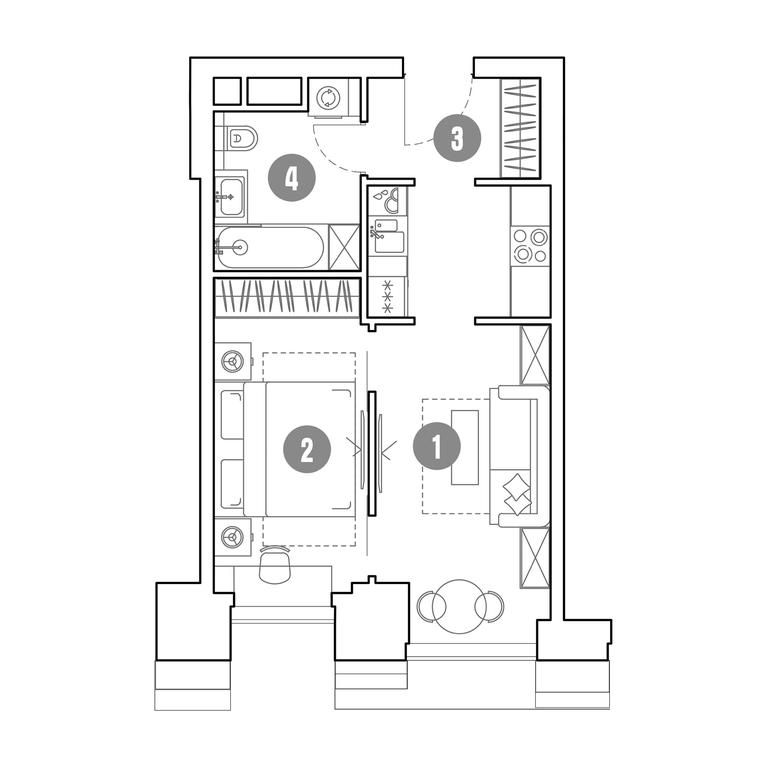 1-BD Apartment Sale, 37.6 sq. m. at Mirapolis, Mira Avenue, 222Ас9, Moscow, Russia #1 1-BD Apartment Sale, 37.6 sq. m. at Mirapolis, Mira Avenue, 222Ас9, Moscow, Russia #1