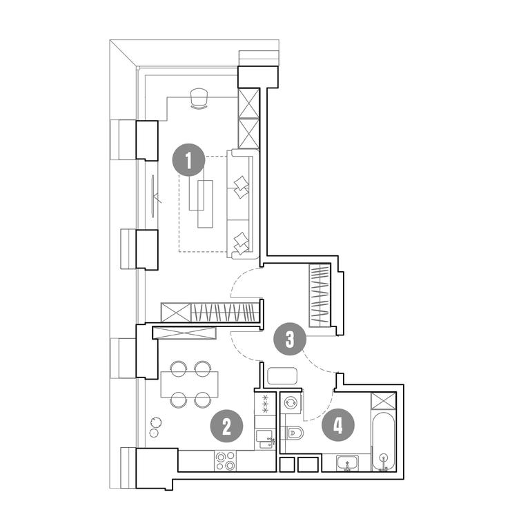 1-BD Apartment Sale, 46 sq. m. at Mirapolis, Mira Avenue, 222Ас9, Moscow, Russia #1 1-BD Apartment Sale, 46 sq. m. at Mirapolis, Mira Avenue, 222Ас9, Moscow, Russia #1