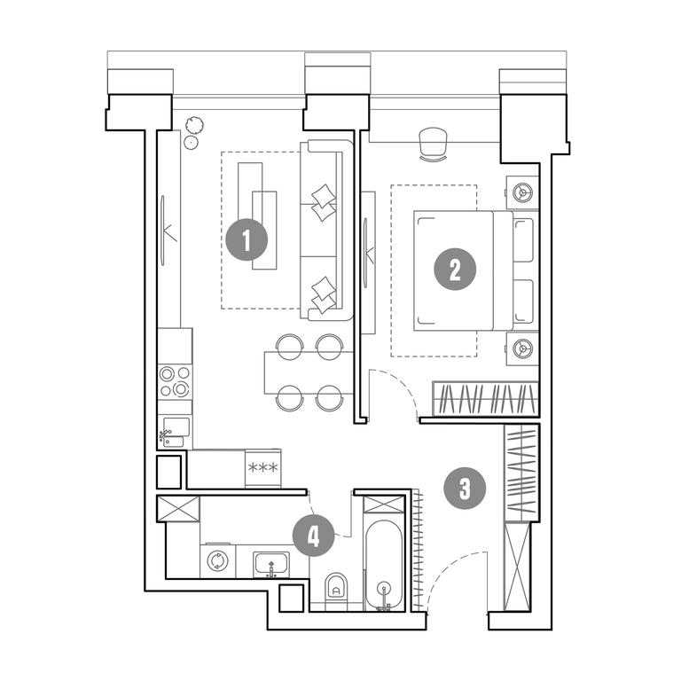 1-BD Apartment Sale, 49.1 sq. m. at Mirapolis, Mira Avenue, 222Ас9, Moscow, Russia #1 1-BD Apartment Sale, 49.1 sq. m. at Mirapolis, Mira Avenue, 222Ас9, Moscow, Russia #1