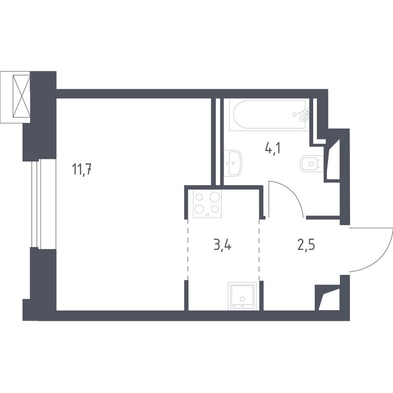 Apartment Sale, 21.55 sq. m. at Vereiskaya 41, Vereyskaya Street, 41, Moscow, Russia #1 Apartment Sale, 21.55 sq. m. at Vereiskaya 41, Vereyskaya Street, 41, Moscow, Russia #1