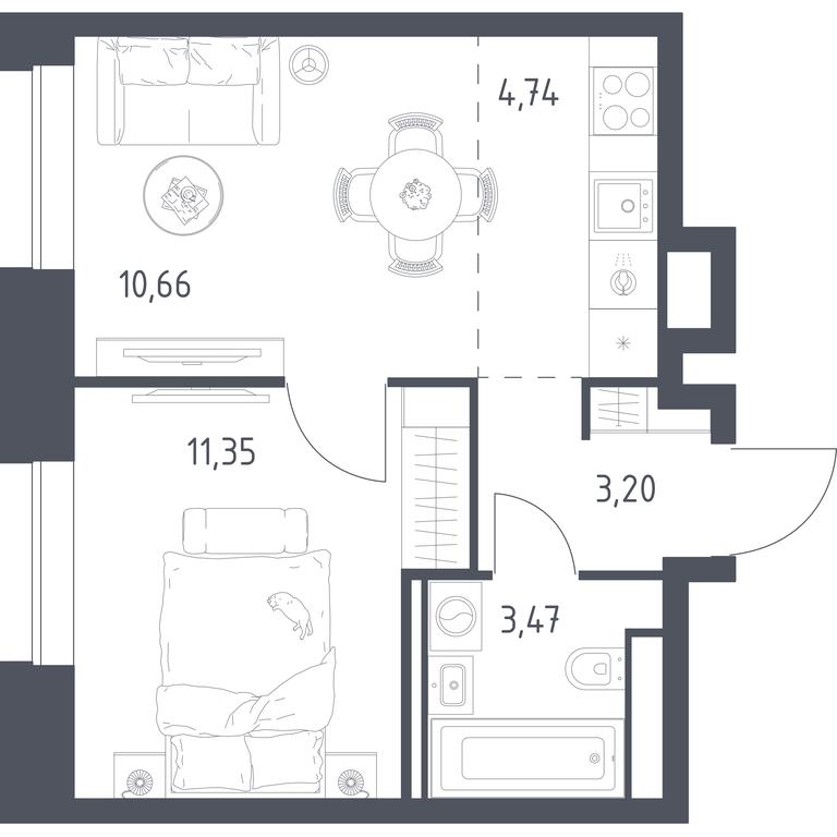 Apartment Sale, 33.42 sq. m. at Vereiskaya 41, Vereyskaya Street, 41, Moscow, Russia #2 Apartment Sale, 33.42 sq. m. at Vereiskaya 41, Vereyskaya Street, 41, Moscow, Russia #2