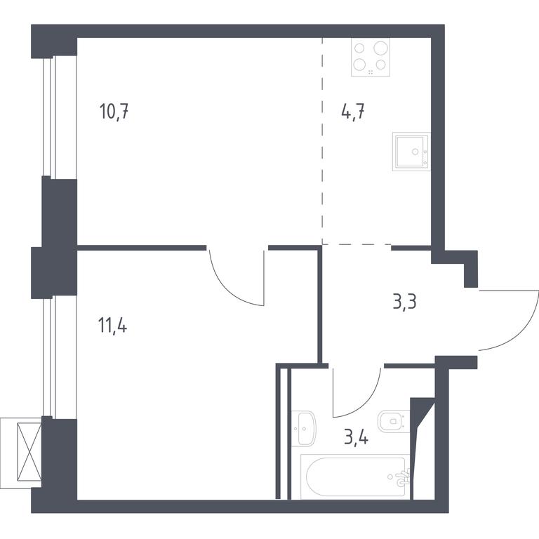 Apartment Sale, 33.42 sq. m. at Vereiskaya 41, Vereyskaya Street, 41, Moscow, Russia #1 Apartment Sale, 33.42 sq. m. at Vereiskaya 41, Vereyskaya Street, 41, Moscow, Russia #1